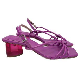 NWT SCHUTZ Block Heel Leather Sandals Betine Strappy.